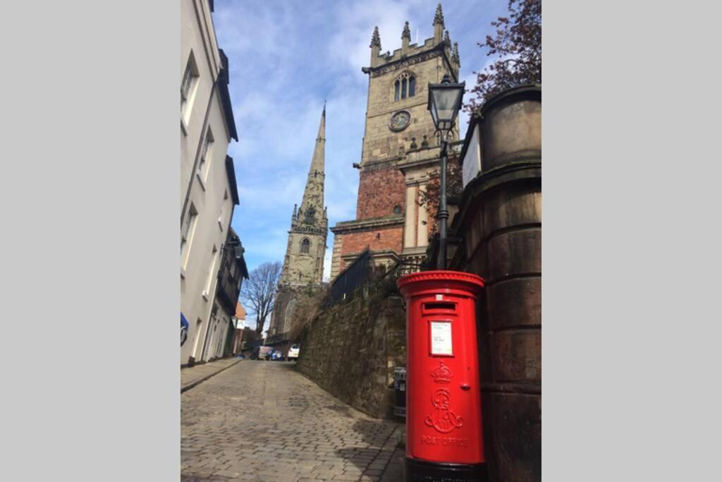 Luxury Townhouse In Town Centre, Views, River Walk, Free Parking Shrewsbury Eksteriør billede